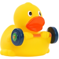 Squeaky duck weightlifter - Multicoloured