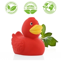 Natural rubber duck, classic - Red