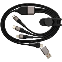 6-in-1 Charging Cable - Black/dark grey