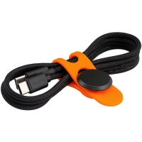 USB-C Cable with Cable Tie - Orange