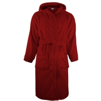 Bathrobe Hooded - Burgundy