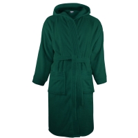 Bathrobe Hooded - Dark green