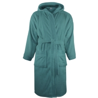 Bathrobe Hooded - Petrol