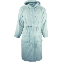 Bathrobe Hooded - Silver Grey