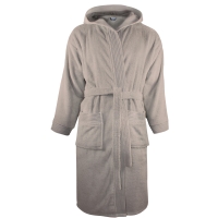 Bathrobe Hooded - Taupe