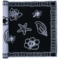 Beach Towel Hawaii - Black/white