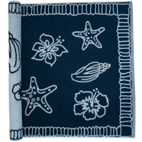 Beach Towel Hawaii - Navy Blue/Light Blue