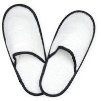 Slippers - White/black