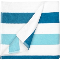 Beach Towel Stripe - Petrol/Mint